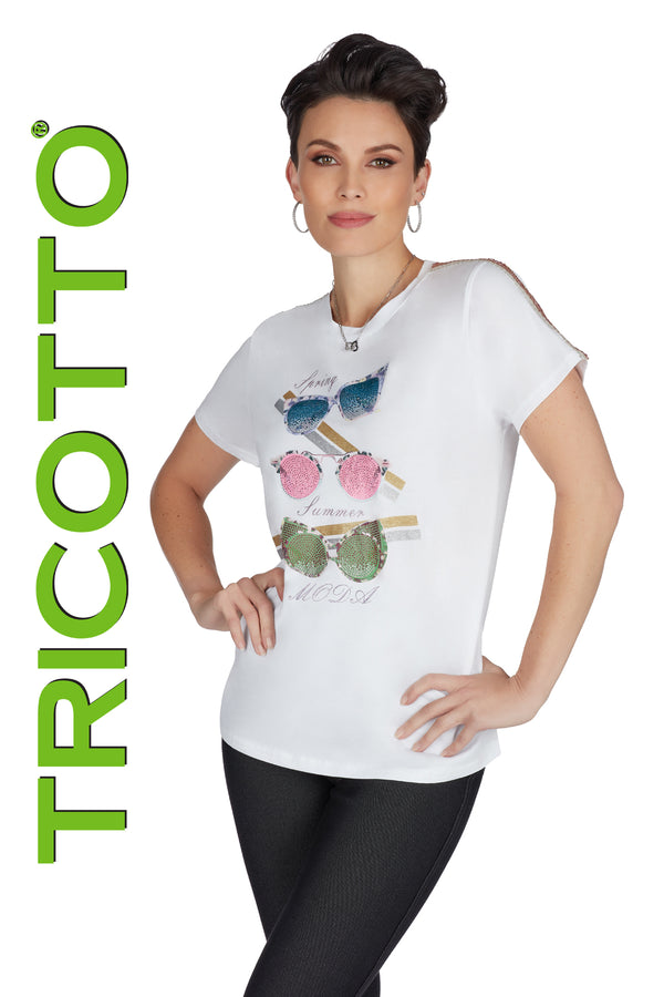 Tricotto Sunglass T-shirt-Tricotto T-shirts Online-Tricotto Online T-shirt Shop-Tricotto Clothing Montreal