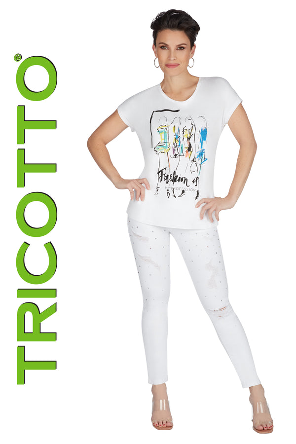 Tricotto T-shirts-Buy Tricotto T-shirts Online-Women's T-shirts Online Canada-Tricotto Clothing Montreal