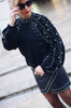 MSF80470 (Pearl Sweater Only) Grey/ black
