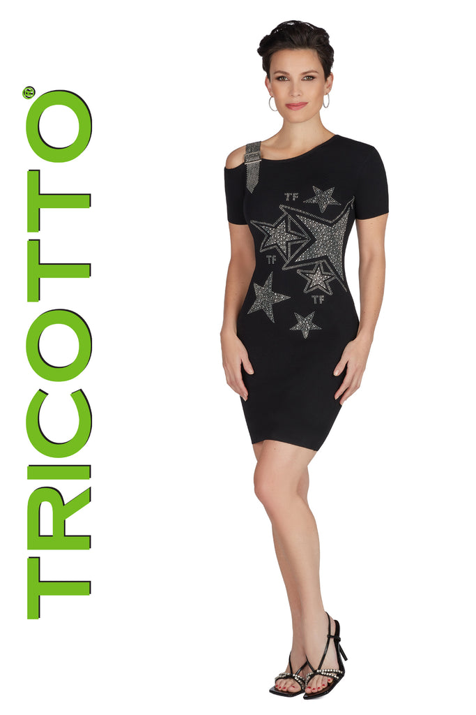 Tricotto Black Dresses-Buy Tricotto Dresses Online-Tricotto Little Black Dress-Tricotto Clothing Montreal-Tricotto Online Shop