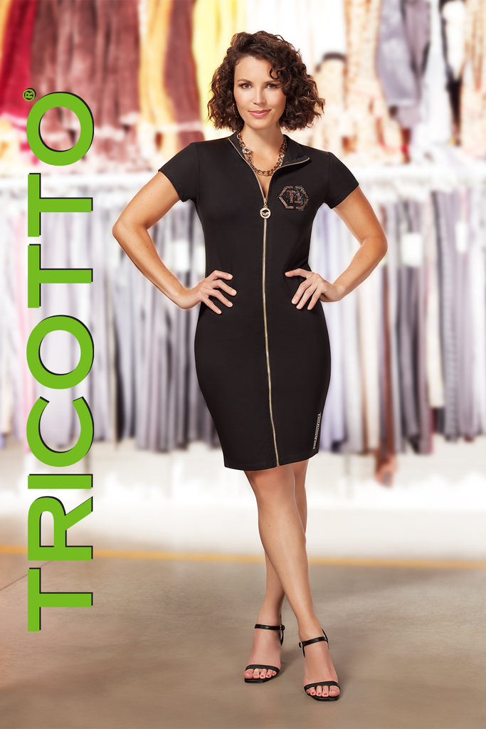 Tricotto Dresses-Buy Tricotto Dresses Online-Tricotto Clothing Montreal-Tricotto Clothing Quebec-Tricotto Black Dresses-Jane & John Clothing